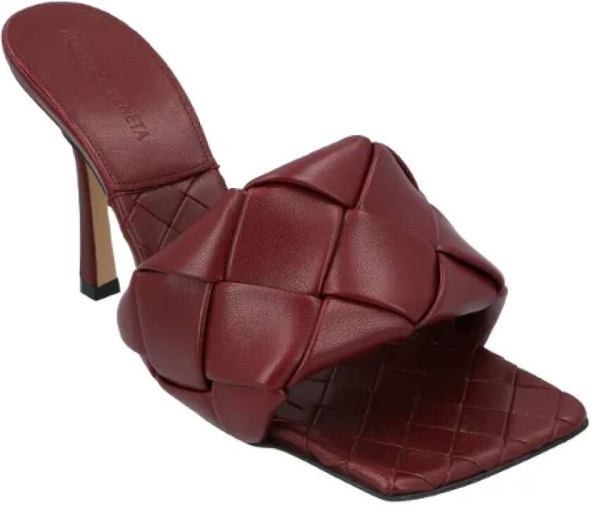 Bottega Veneta Leather mules Red Dames