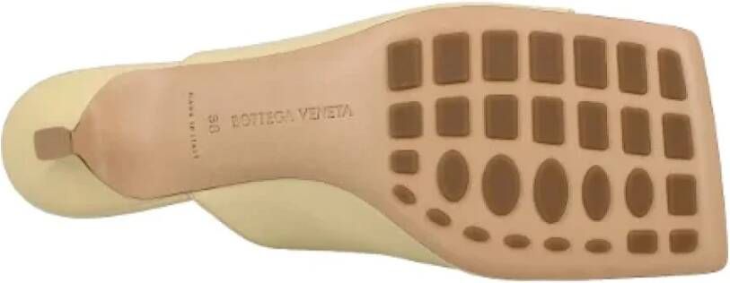 Bottega Veneta Leather mules Yellow Dames