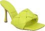 Bottega Veneta Leather mules Yellow Dames - Thumbnail 2