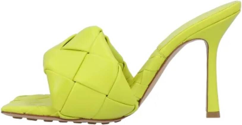 Bottega Veneta Leather mules Yellow Dames