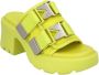 Bottega Veneta Leather mules Yellow Dames - Thumbnail 2