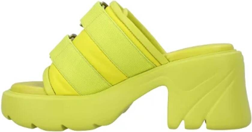 Bottega Veneta Leather mules Yellow Dames