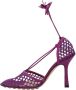 Bottega Veneta Leather sandals Purple Dames - Thumbnail 4