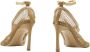 Bottega Veneta Leren en Mesh Stiletto Sandalen Beige Dames - Thumbnail 3