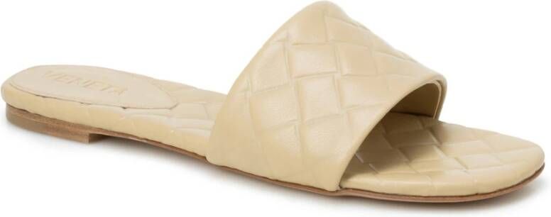 Bottega Veneta Leren sandalen met weefmotief Beige Heren