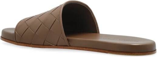 Bottega Veneta Leren slides Brown Heren