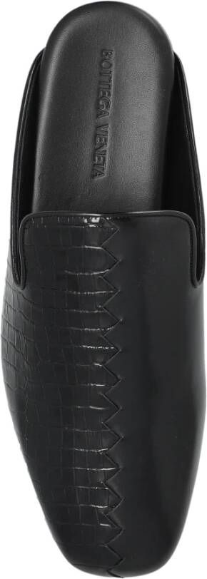 Bottega Veneta Leren slides Roma Black Heren