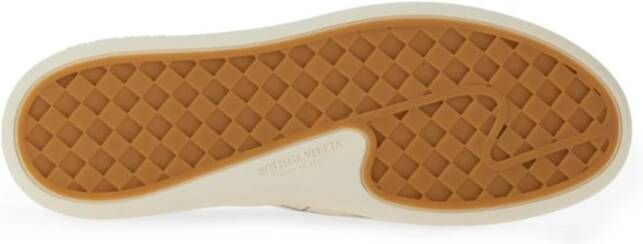 Bottega Veneta Leren sneakers met Intrecciato-detail White Heren