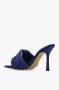 Bottega Veneta Donkerblauwe Heeled Mules met Intreccio Weave Blue Dames - Thumbnail 6