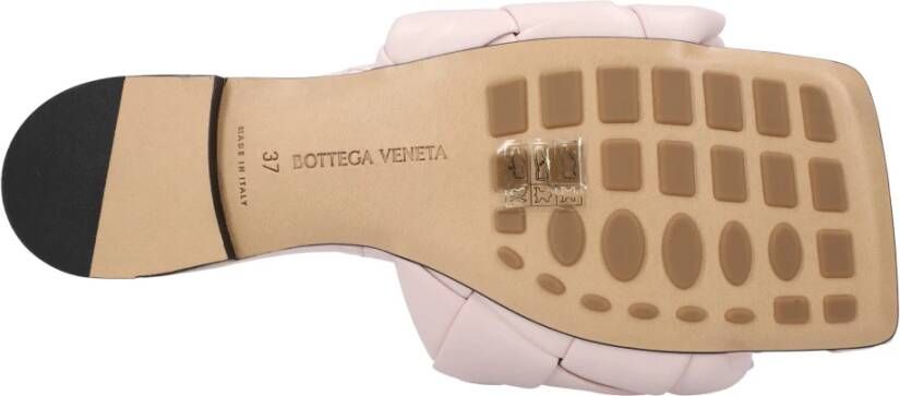 Bottega Veneta Luxe Roze Platte Sandalen Pink Dames