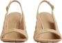 Bottega Veneta Metalasse Leren Sandalen Beige Dames - Thumbnail 4