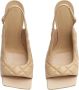 Bottega Veneta Metalasse Leren Sandalen Beige Dames - Thumbnail 5