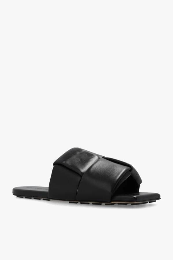 Bottega Veneta Patch slides Zwart Dames