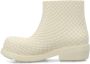 Bottega Veneta Rubber Intreccio Print Bootie Beige Dames - Thumbnail 3