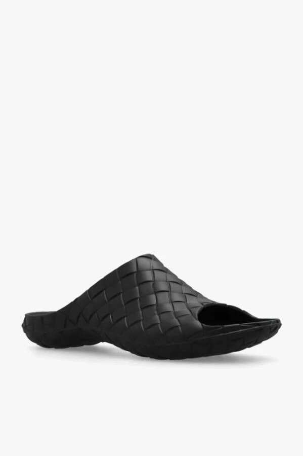 Bottega Veneta Rubberen slides Zwart Heren