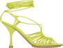 Bottega Veneta Hoge hak sandalen voor vrouwen Green Dames - Thumbnail 9