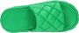 Bottega Veneta Quilted leather slides Groen Heren - Thumbnail 8