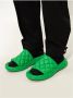 Bottega Veneta Quilted leather slides Groen Heren - Thumbnail 2