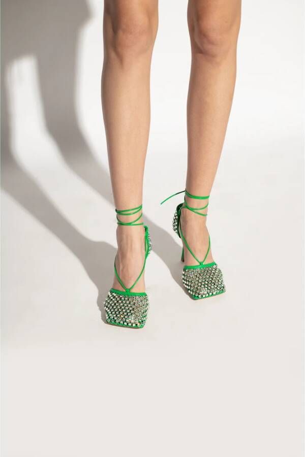 Bottega Veneta Sparkle Stretch pumps Groen Dames