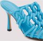 Bottega Veneta Luxe Stretch Twist Hak Muiltjes Blue Dames - Thumbnail 4