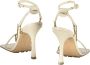 Bottega Veneta Vierkante Neus Leren Slingback Pumps Beige Dames - Thumbnail 3