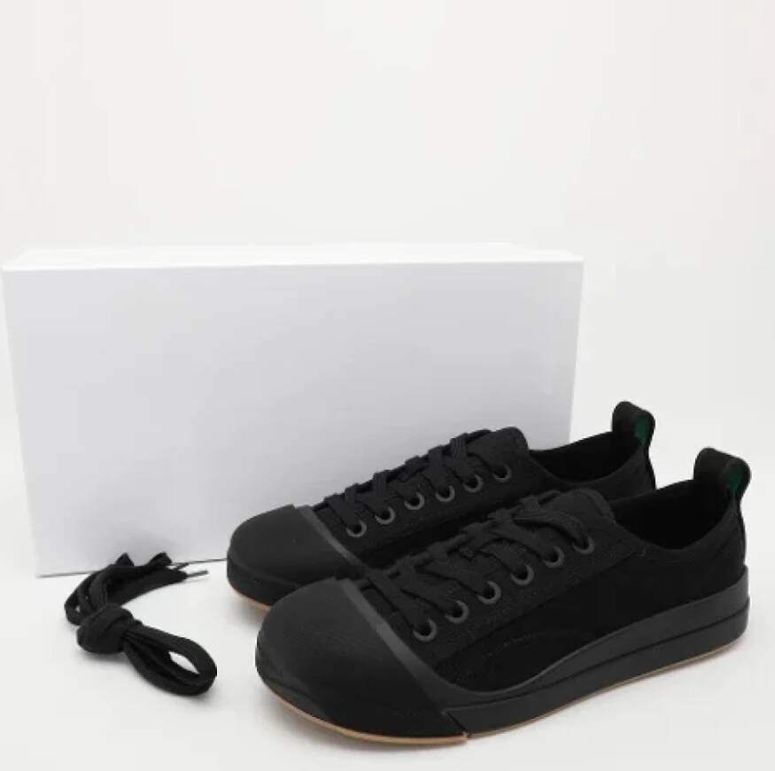 Bottega Veneta Vintage Pre-owned Canvas sneakers Black Dames