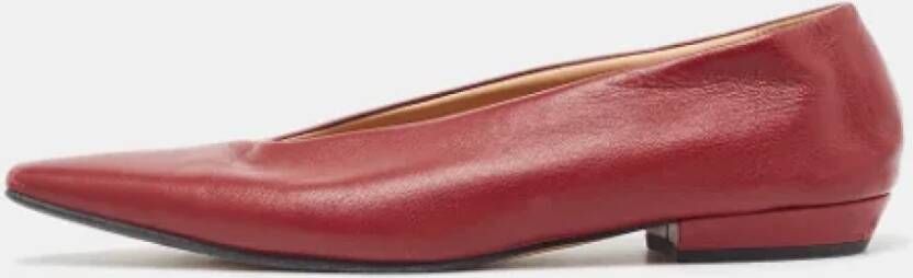 Bottega Veneta Vintage Pre-owned Fabric flats Red Dames