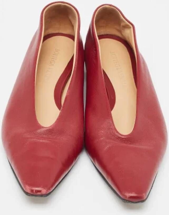 Bottega Veneta Vintage Pre-owned Fabric flats Red Dames