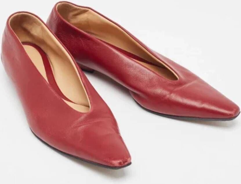 Bottega Veneta Vintage Pre-owned Fabric flats Red Dames