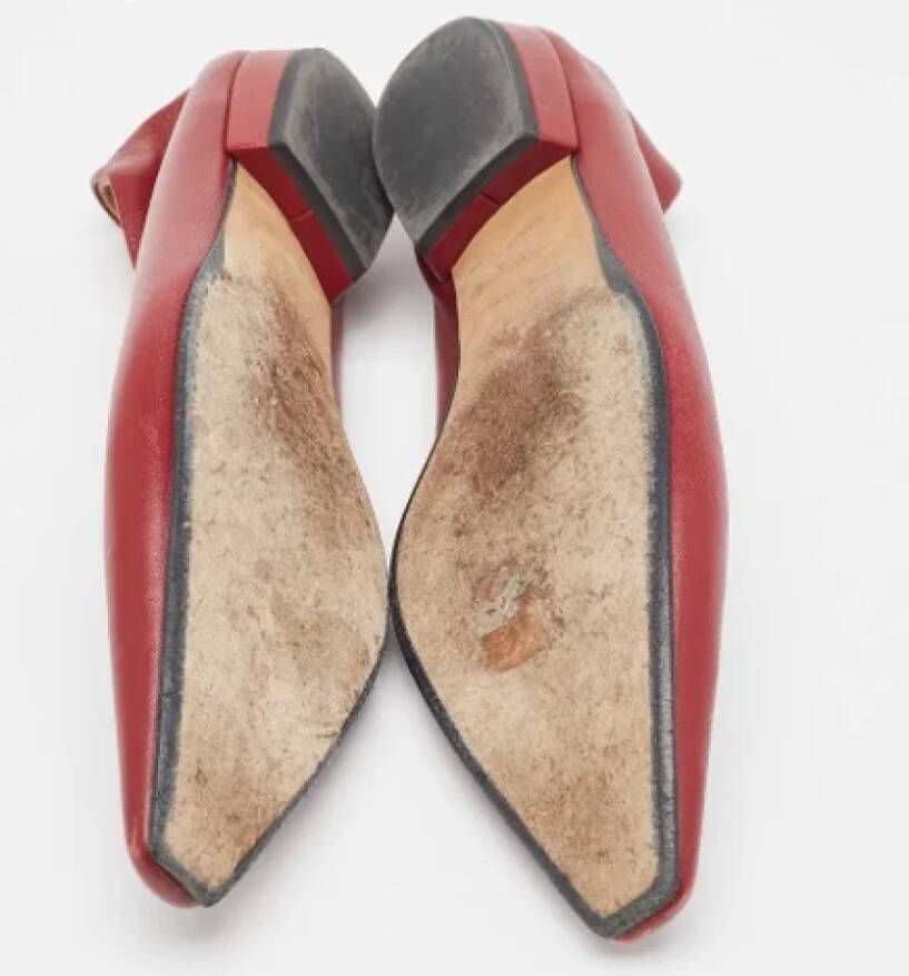 Bottega Veneta Vintage Pre-owned Fabric flats Red Dames