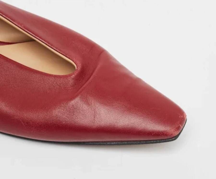 Bottega Veneta Vintage Pre-owned Fabric flats Red Dames