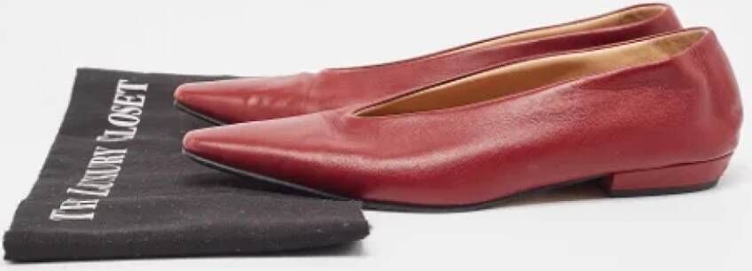 Bottega Veneta Vintage Pre-owned Fabric flats Red Dames