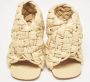 Bottega Veneta Vintage Pre-owned Fabric sandals Beige Dames - Thumbnail 2