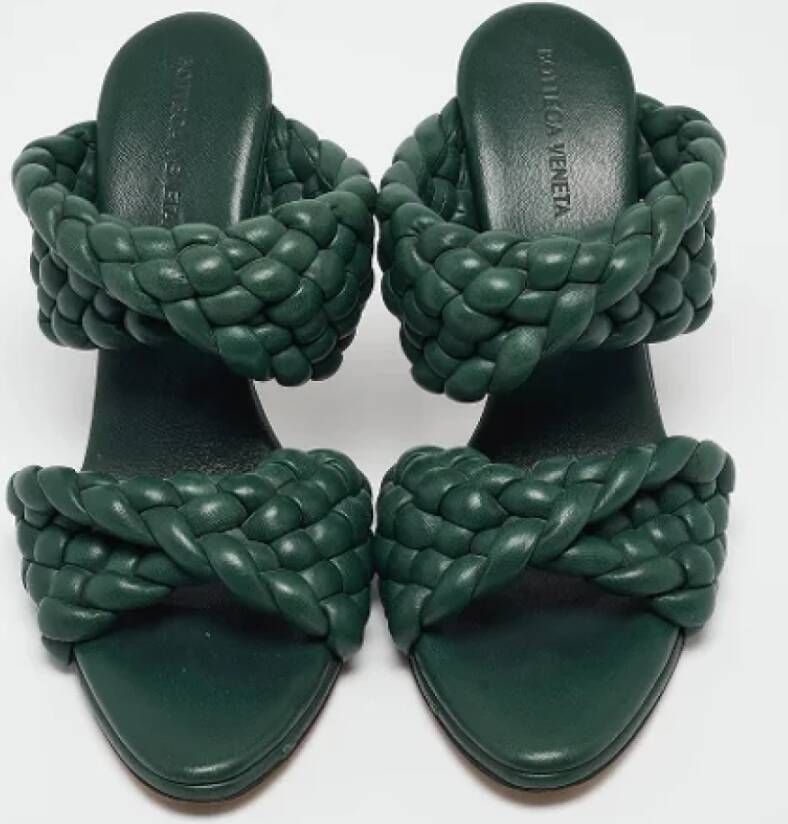 Bottega Veneta Vintage Pre-owned Fabric sandals Green Dames