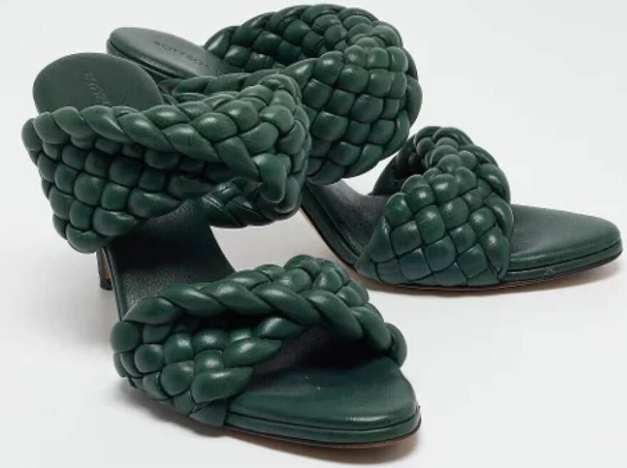 Bottega Veneta Vintage Pre-owned Fabric sandals Green Dames