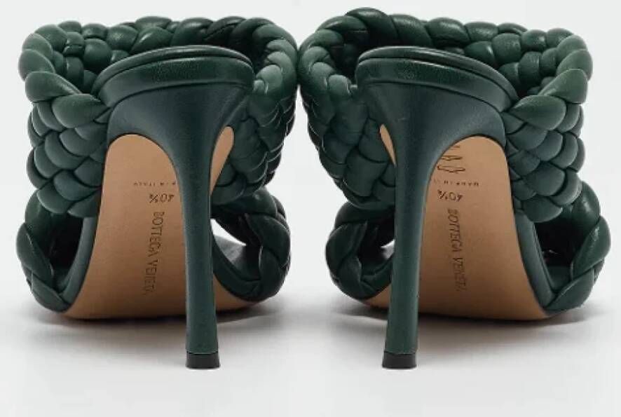 Bottega Veneta Vintage Pre-owned Fabric sandals Green Dames