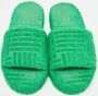 Bottega Veneta Vintage Pre-owned Fabric sandals Green Dames - Thumbnail 3