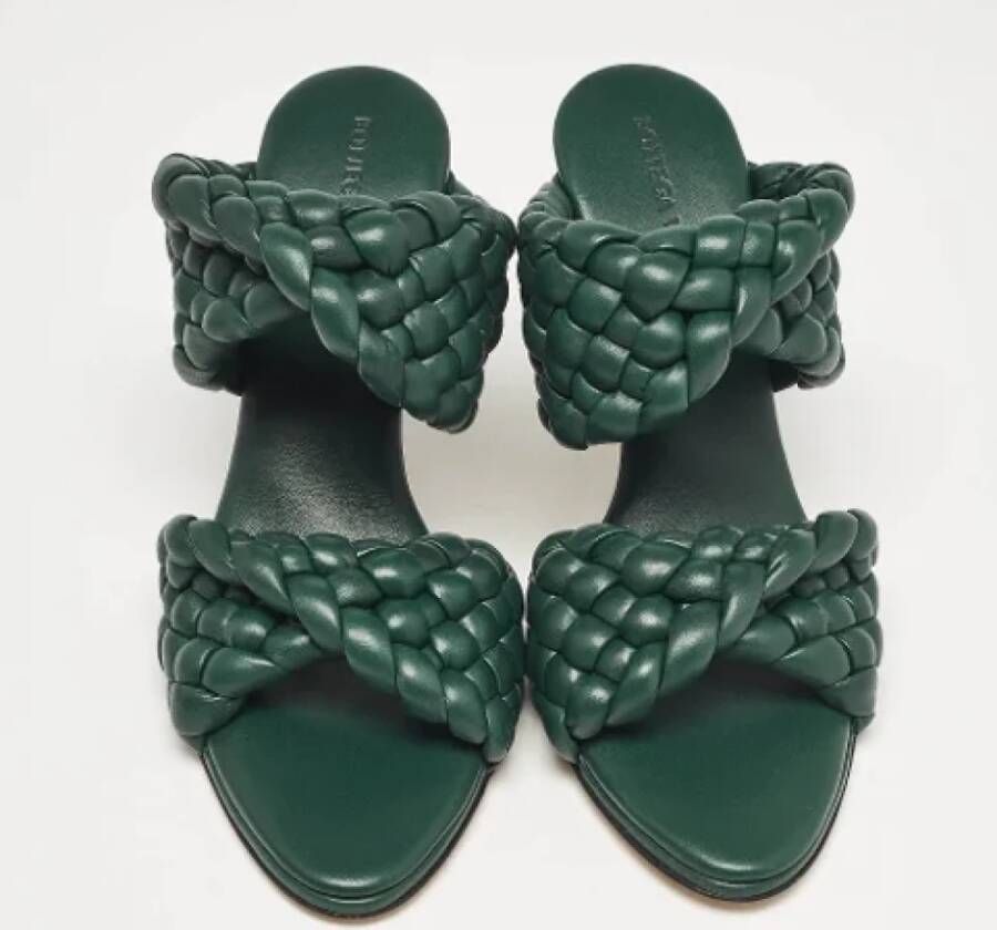 Bottega Veneta Vintage Pre-owned Fabric sandals Green Dames