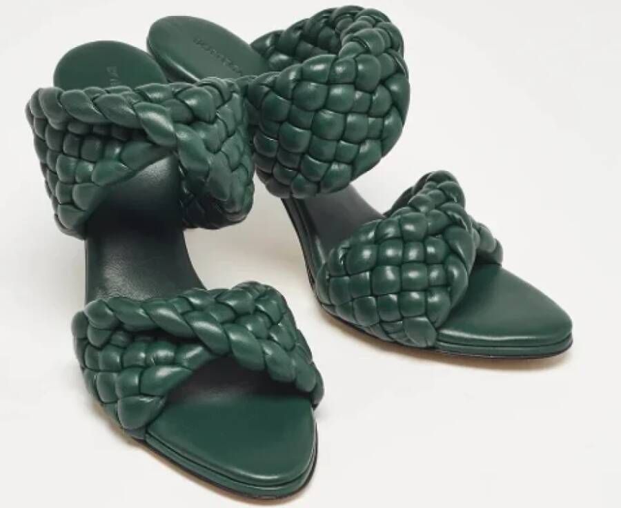 Bottega Veneta Vintage Pre-owned Fabric sandals Green Dames