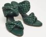 Bottega Veneta Vintage Pre-owned Fabric sandals Green Dames - Thumbnail 4