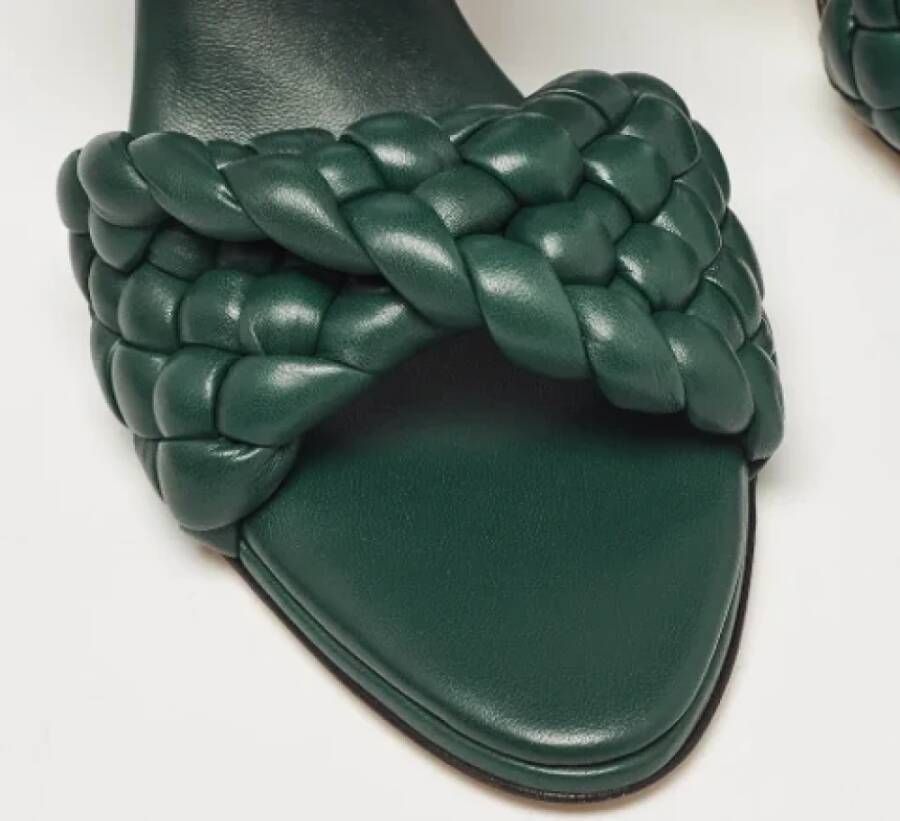 Bottega Veneta Vintage Pre-owned Fabric sandals Green Dames