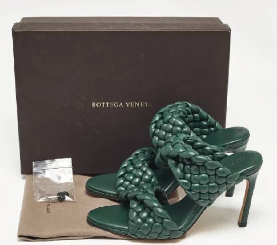 Bottega Veneta Vintage Pre-owned Fabric sandals Green Dames