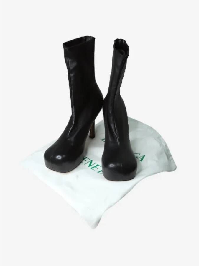 Bottega Veneta Vintage Pre-owned Leather boots Black Dames