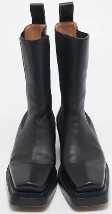 Bottega Veneta Vintage Pre-owned Leather boots Black Dames