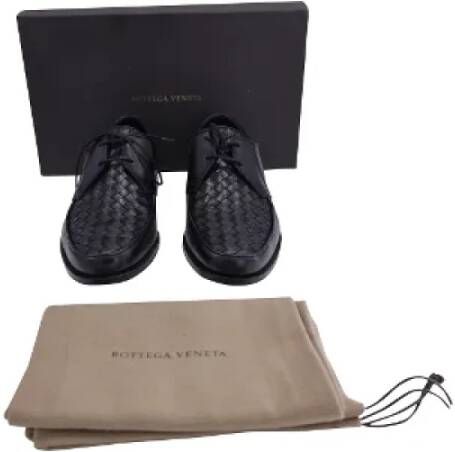 Bottega Veneta Vintage Pre-owned Leather flats Black Dames