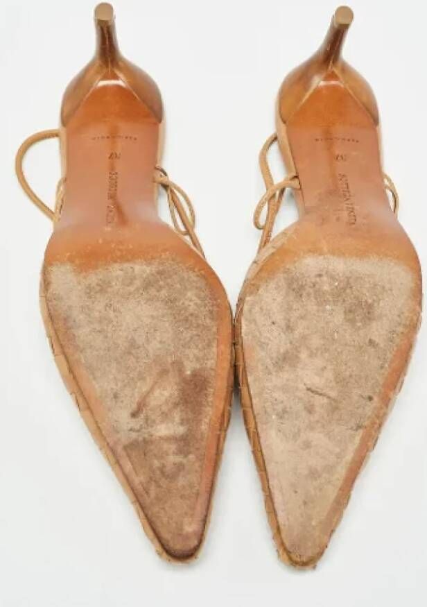 Bottega Veneta Vintage Pre-owned Leather heels Brown Dames
