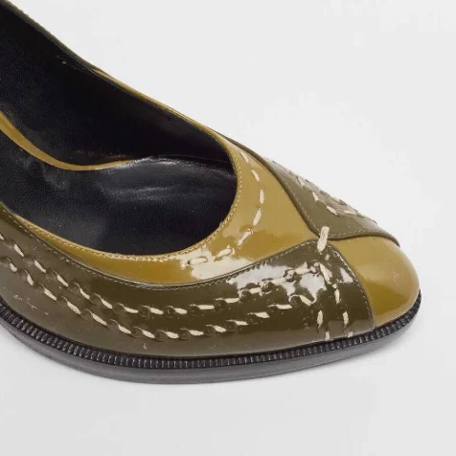 Bottega Veneta Vintage Pre-owned Leather heels Green Dames