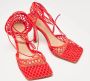 Bottega Veneta Vintage Pre-owned Leather heels Red Dames - Thumbnail 5