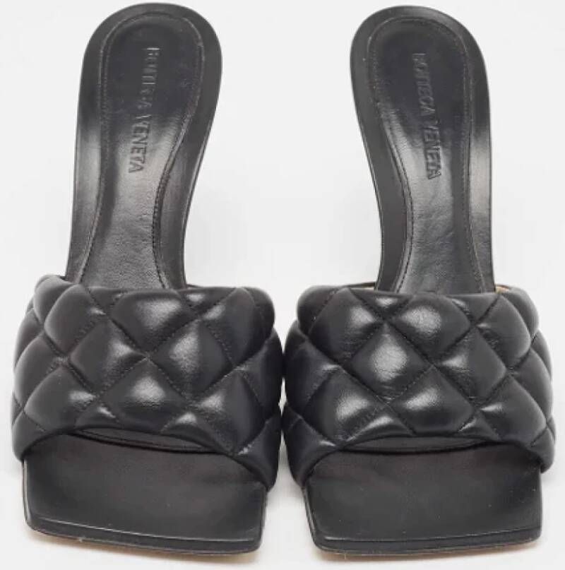 Bottega Veneta Vintage Pre-owned Leather sandals Black Dames