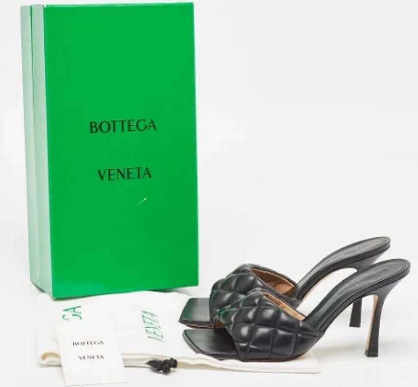 Bottega Veneta Vintage Pre-owned Leather sandals Black Dames